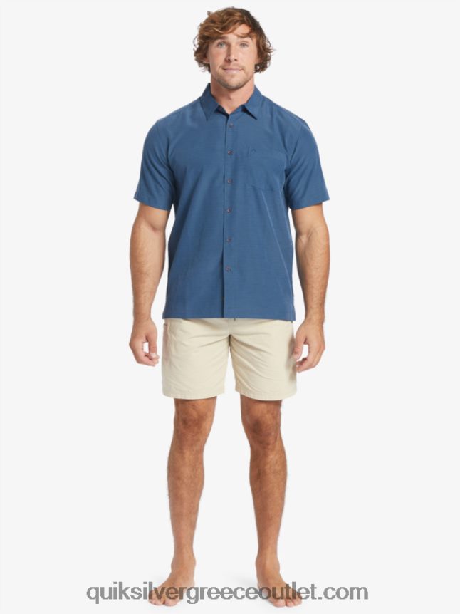 πουκάμισο waterman centinela premium αντιρυτιδικό Quiksilver άνδρες 66LP841304 μεσάνυχτα ναυτικό centinella