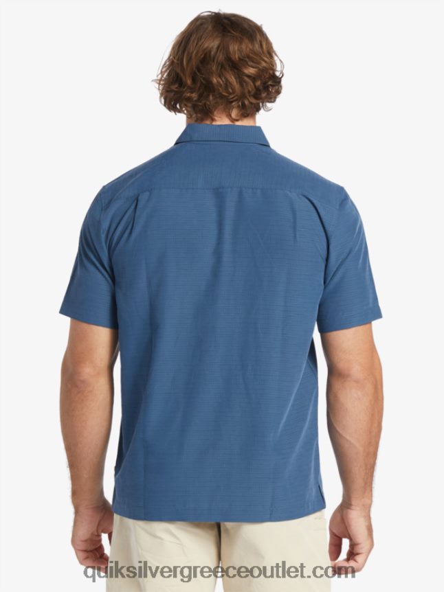 πουκάμισο waterman centinela premium αντιρυτιδικό Quiksilver άνδρες 66LP841304 μεσάνυχτα ναυτικό centinella