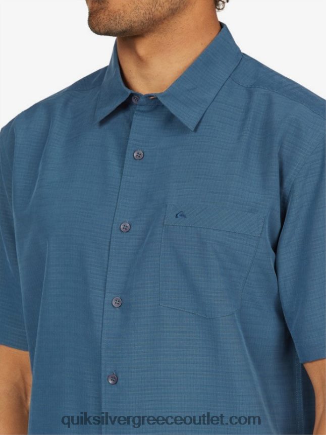 πουκάμισο waterman centinela premium αντιρυτιδικό Quiksilver άνδρες 66LP841304 μεσάνυχτα ναυτικό centinella