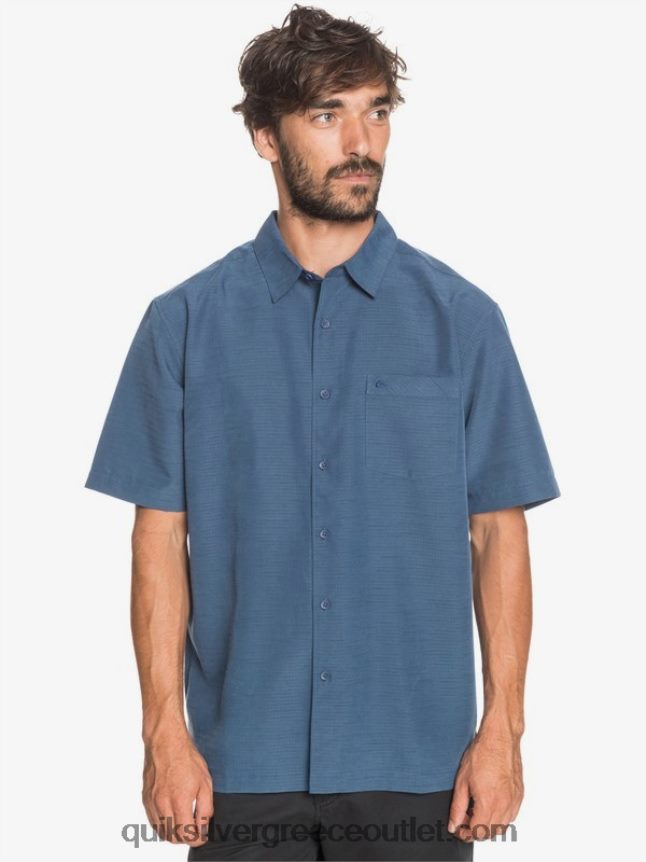 πουκάμισο waterman centinela premium αντιρυτιδικό Quiksilver άνδρες 66LP841304 μεσάνυχτα ναυτικό centinella