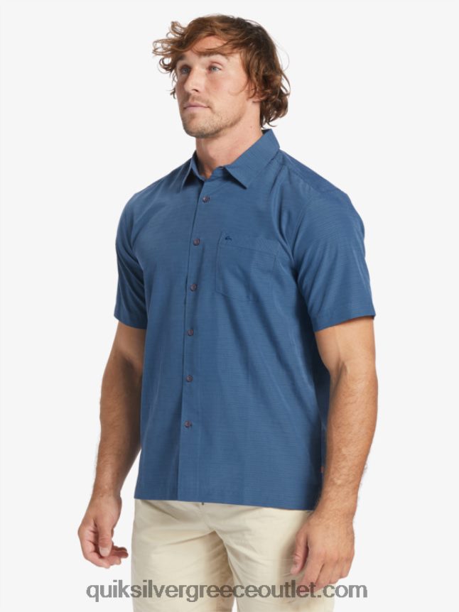 πουκάμισο waterman centinela premium αντιρυτιδικό Quiksilver άνδρες 66LP841304 μεσάνυχτα ναυτικό centinella