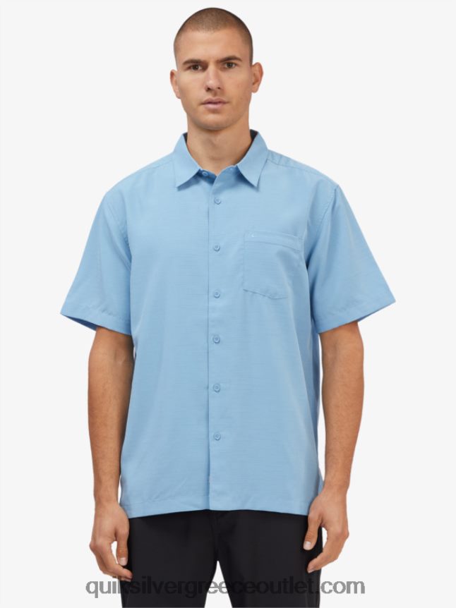 πουκάμισο waterman centinela premium αντιρυτιδικό Quiksilver άνδρες 66LP841305 σούρουπο μπλε centinella
