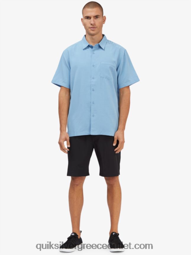 πουκάμισο waterman centinela premium αντιρυτιδικό Quiksilver άνδρες 66LP841305 σούρουπο μπλε centinella