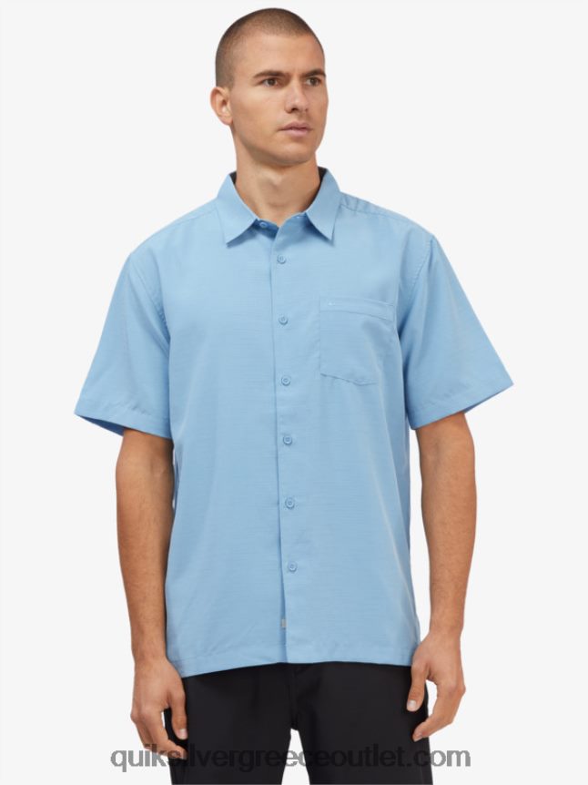 πουκάμισο waterman centinela premium αντιρυτιδικό Quiksilver άνδρες 66LP841305 σούρουπο μπλε centinella