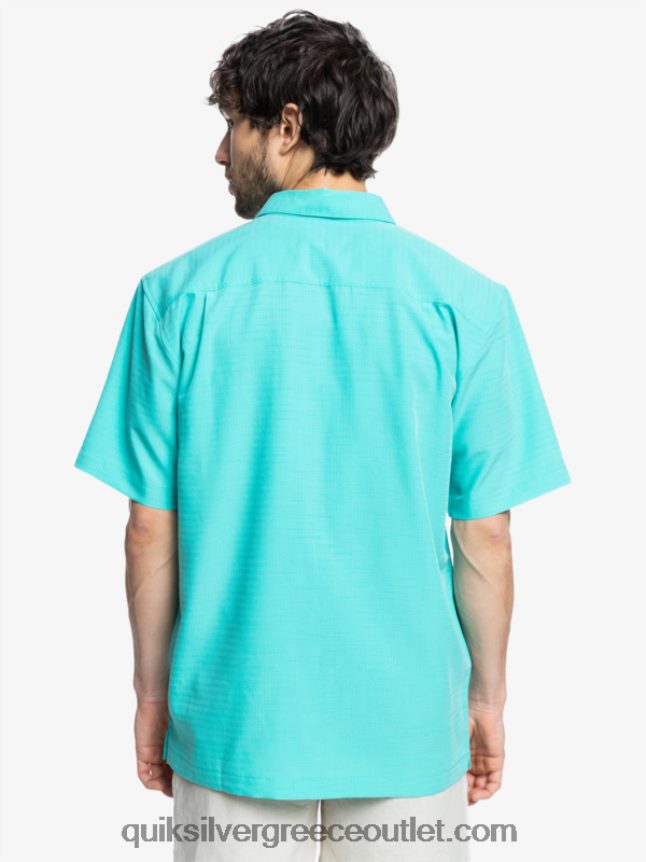 πουκάμισο waterman centinela premium αντιρυτιδικό Quiksilver άνδρες 66LP841308 μπλε τιρκουάζ centinella