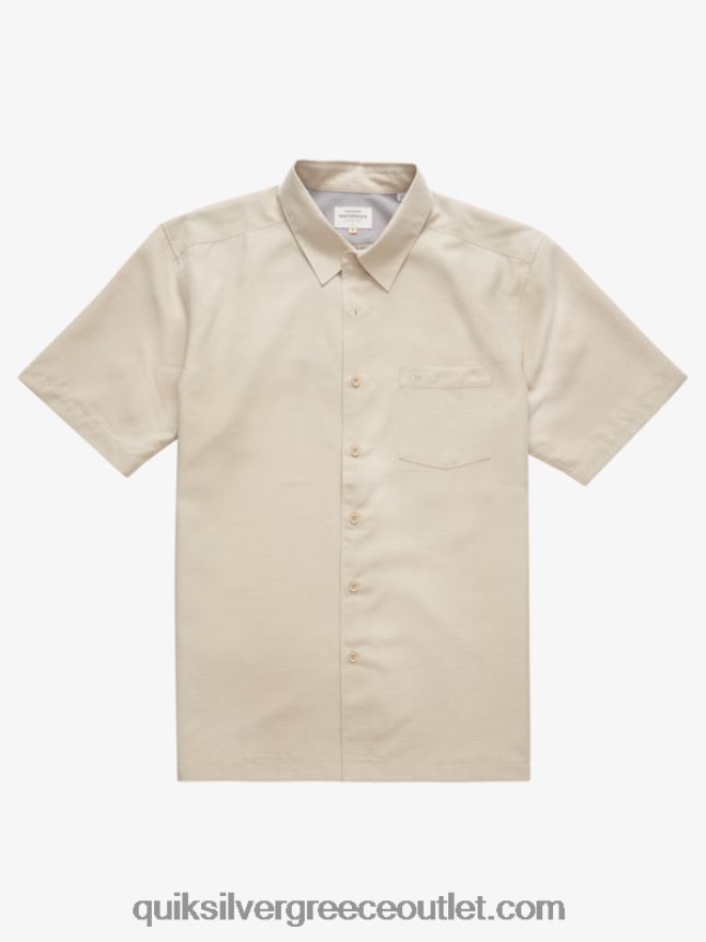 πουκάμισο waterman centinela premium αντιρυτιδικό Quiksilver άνδρες 66LP841310 καστανό ρύζι centinella