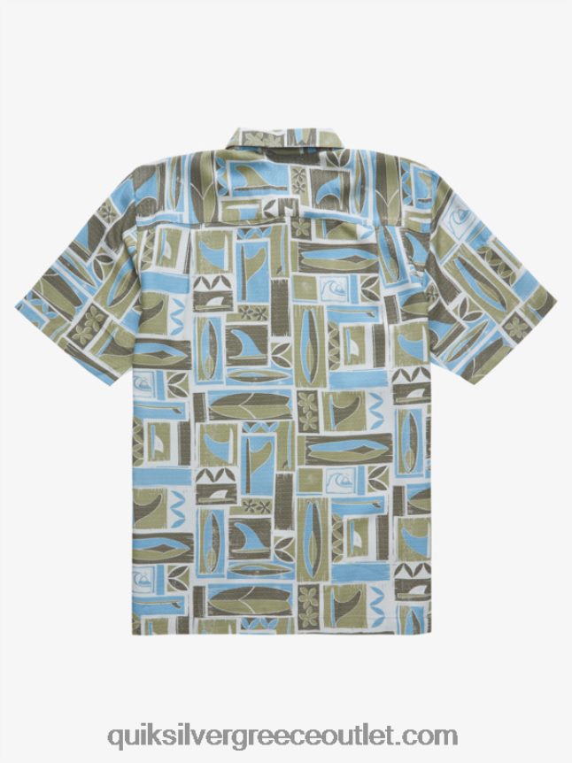 κοντομάνικο πουκάμισο waterman kapua Quiksilver άνδρες 66LP841890 σκονισμένη ελιά καπούα