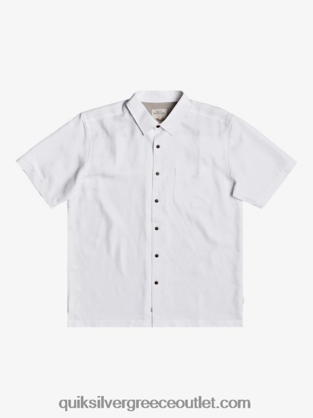 κοντομάνικο πουκάμισο waterman kelpies bay Quiksilver άνδρες 66LP841358 άσπρο