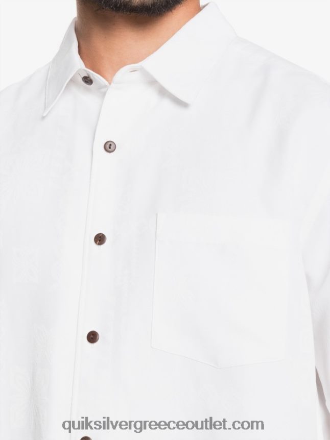 κοντομάνικο πουκάμισο waterman kelpies bay Quiksilver άνδρες 66LP841358 άσπρο