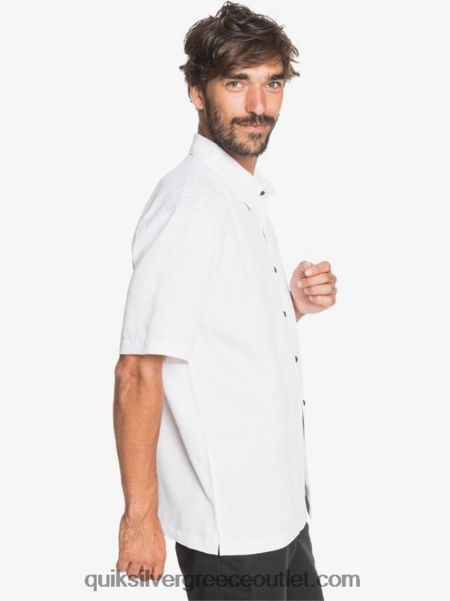 κοντομάνικο πουκάμισο waterman kelpies bay Quiksilver άνδρες 66LP841358 άσπρο