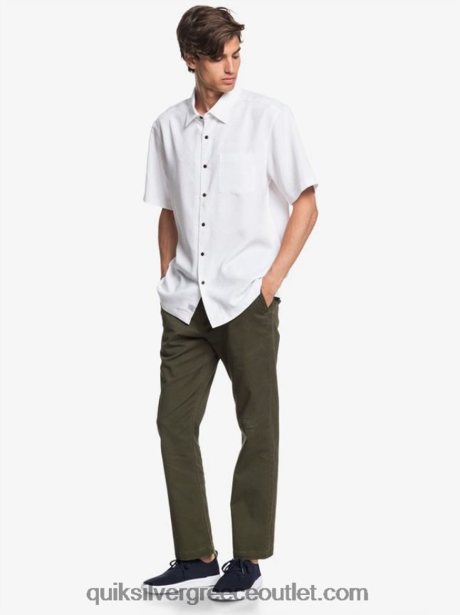 κοντομάνικο πουκάμισο waterman kelpies bay Quiksilver άνδρες 66LP841358 άσπρο