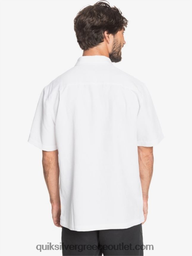 κοντομάνικο πουκάμισο waterman kelpies bay Quiksilver άνδρες 66LP841358 άσπρο