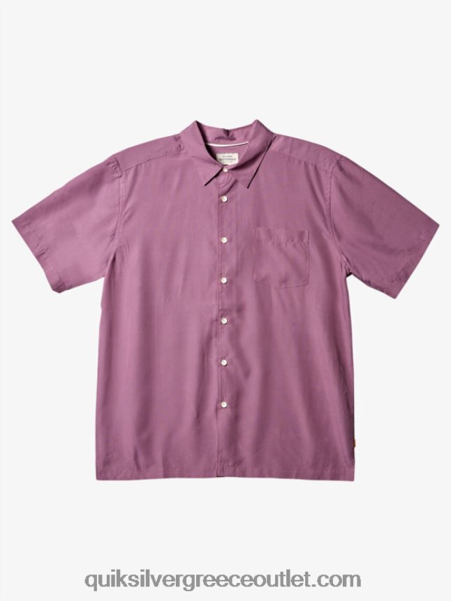 κοντομάνικο πουκάμισο waterman kings cliff Quiksilver άνδρες 66LP84284 ώριμος μοβ kingscliff