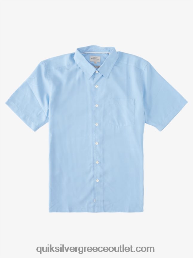 κοντομάνικο πουκάμισο waterman kings cliff Quiksilver άνδρες 66LP84285 σούρουπο μπλε βράχος βασιλιάδων