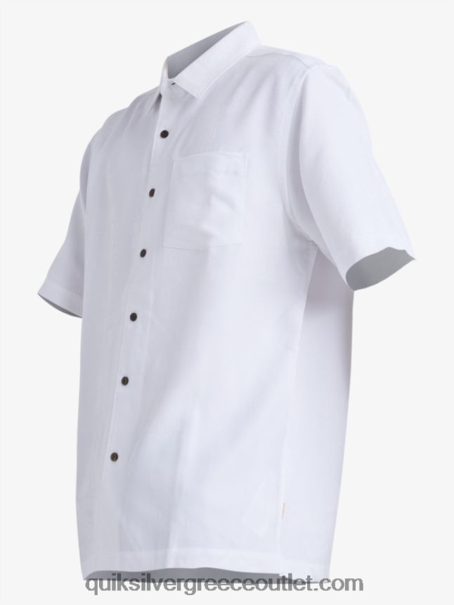 κοντομάνικο πουκάμισο waterman manele bay Quiksilver άνδρες 66LP84799 άσπρο