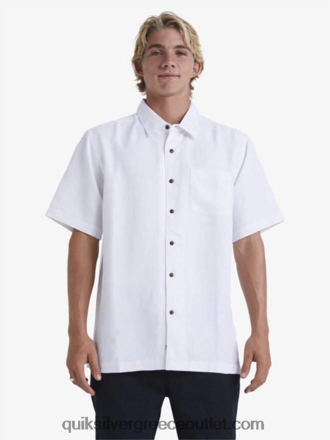 κοντομάνικο πουκάμισο waterman manele bay Quiksilver άνδρες 66LP84799 άσπρο