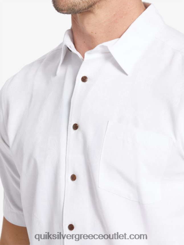 κοντομάνικο πουκάμισο waterman manele bay Quiksilver άνδρες 66LP84799 άσπρο