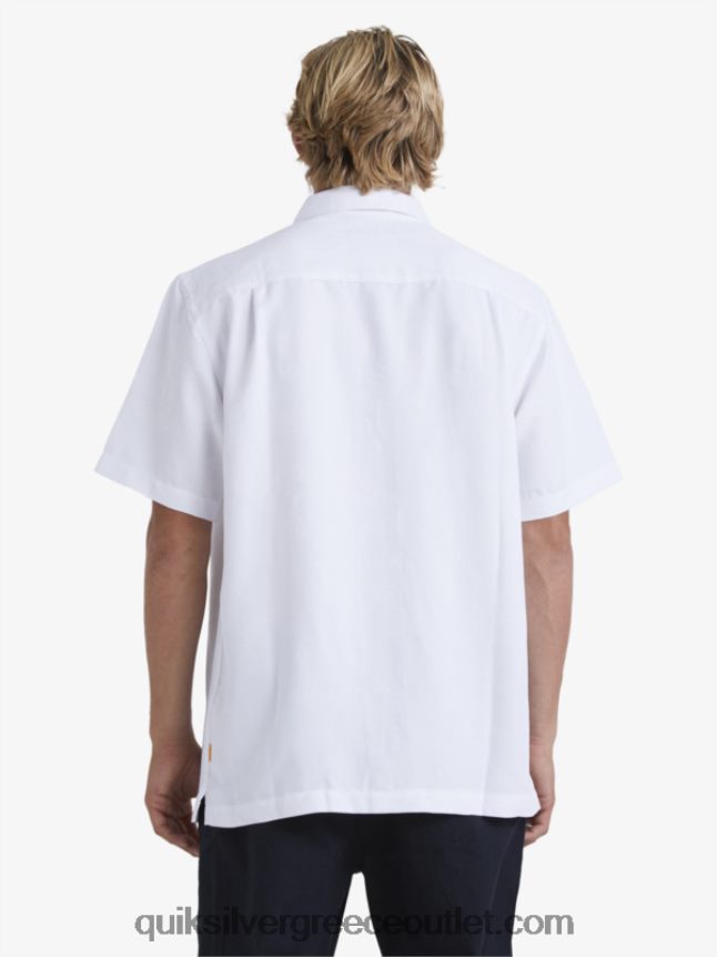 κοντομάνικο πουκάμισο waterman manele bay Quiksilver άνδρες 66LP84799 άσπρο