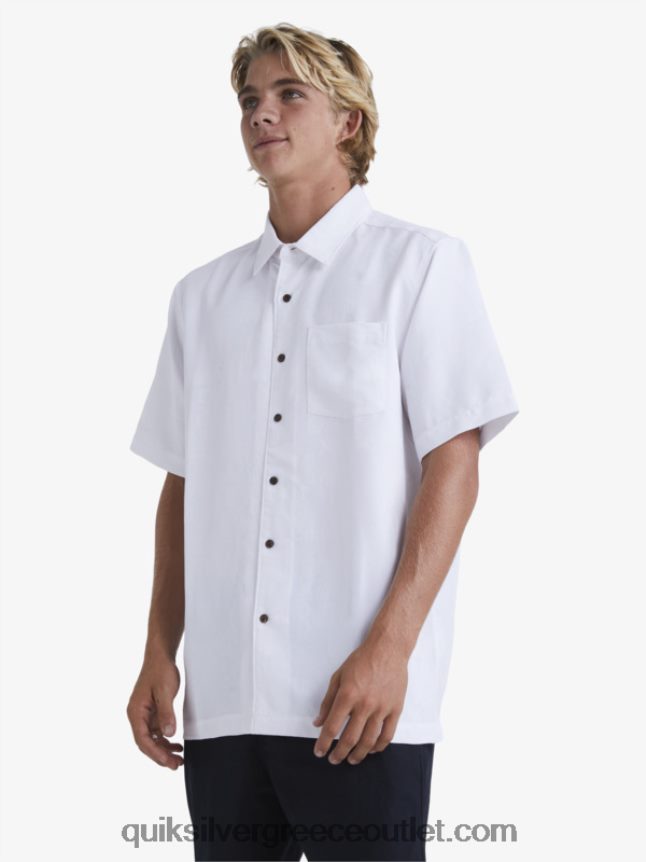 κοντομάνικο πουκάμισο waterman manele bay Quiksilver άνδρες 66LP84799 άσπρο