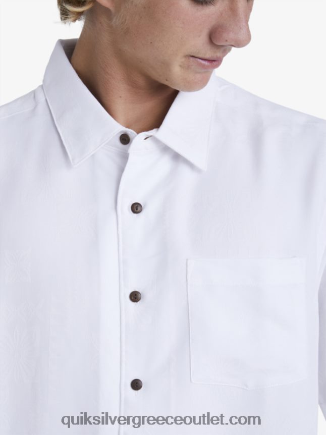 κοντομάνικο πουκάμισο waterman manele bay Quiksilver άνδρες 66LP84799 άσπρο