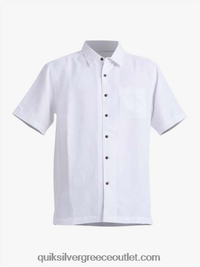 κοντομάνικο πουκάμισο waterman manele bay Quiksilver άνδρες 66LP84799 άσπρο