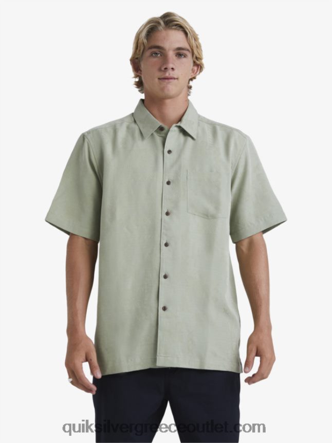 κοντομάνικο πουκάμισο waterman manele bay Quiksilver άνδρες 66LP84801 τσάι