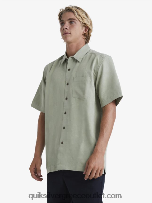 κοντομάνικο πουκάμισο waterman manele bay Quiksilver άνδρες 66LP84801 τσάι