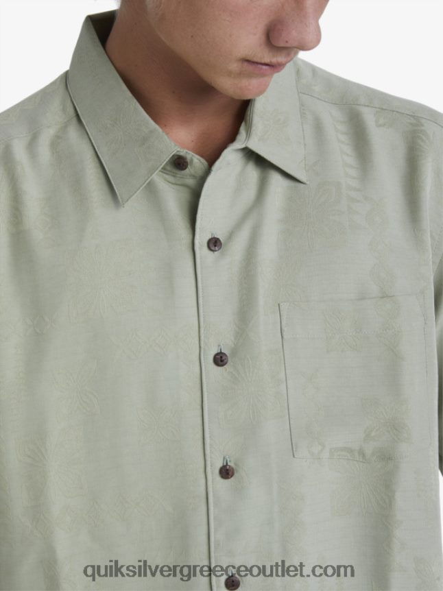 κοντομάνικο πουκάμισο waterman manele bay Quiksilver άνδρες 66LP84801 τσάι