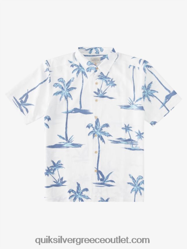 waterman sea breezer κοντομάνικο πουκάμισο Χαβάης Quiksilver άνδρες 66LP841501 σούρουπο μπλε αεράκι της θάλασσας