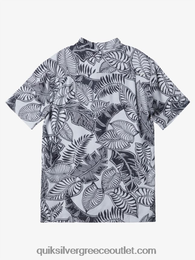κοντομάνικο πουκάμισο waterman siesta Quiksilver άνδρες 66LP841365 μαύρο άσπρο