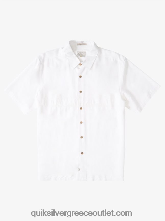 waterman tahiti palms premium αντιρυτιδικό πουκάμισο Quiksilver άνδρες 66LP84867 άσπρο