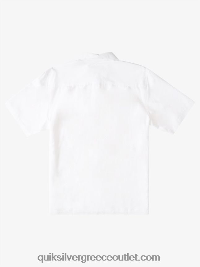 waterman tahiti palms premium αντιρυτιδικό πουκάμισο Quiksilver άνδρες 66LP84867 άσπρο