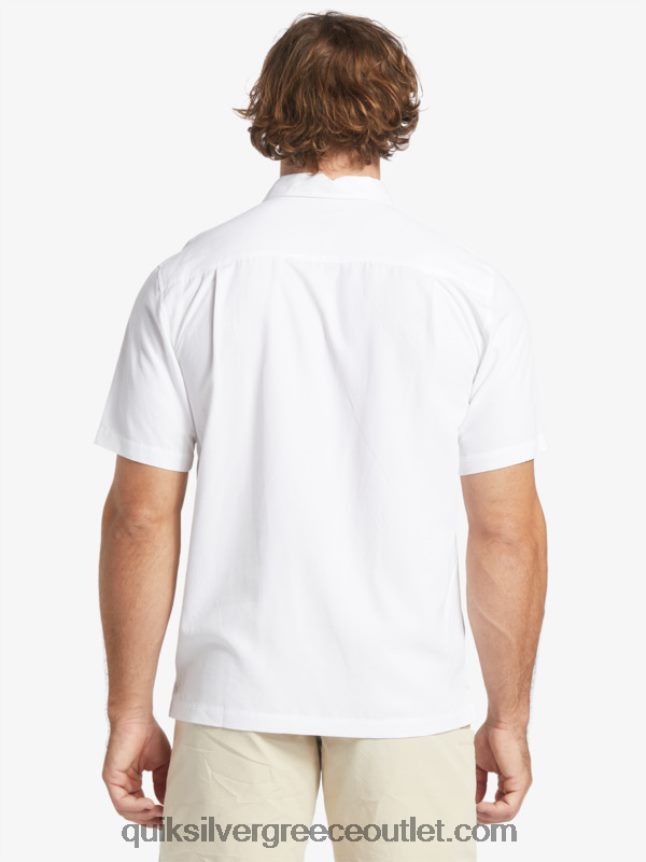 waterman tahiti palms premium αντιρυτιδικό πουκάμισο Quiksilver άνδρες 66LP84867 άσπρο