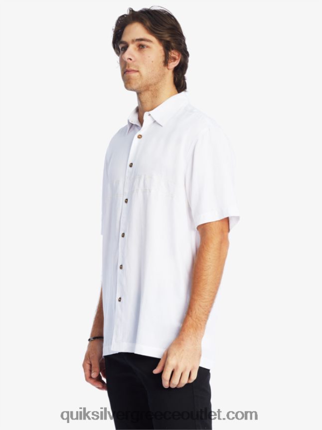 waterman tahiti palms premium αντιρυτιδικό πουκάμισο Quiksilver άνδρες 66LP84867 άσπρο