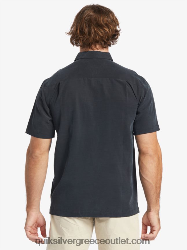 waterman tahiti palms premium αντιρυτιδικό πουκάμισο Quiksilver άνδρες 66LP84868 μαύρος