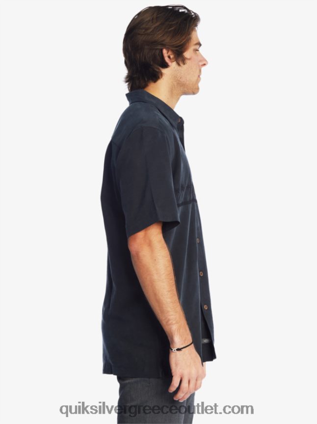 waterman tahiti palms premium αντιρυτιδικό πουκάμισο Quiksilver άνδρες 66LP84868 μαύρος