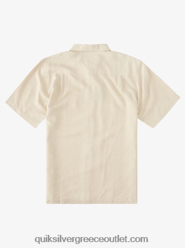 waterman tahiti palms premium αντιρυτιδικό πουκάμισο Quiksilver άνδρες 66LP84869 καστανό ρύζι