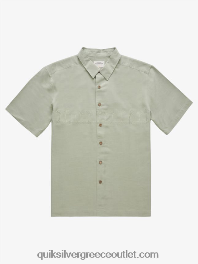 waterman tahiti palms premium αντιρυτιδικό πουκάμισο Quiksilver άνδρες 66LP84871 τσάι