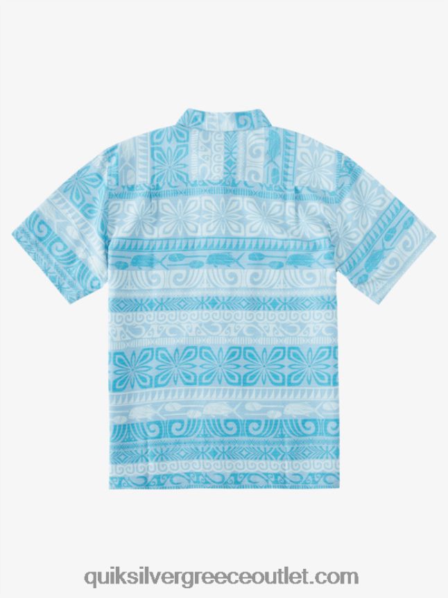 waterman tapa σήμερα κοντομάνικο πουκάμισο Quiksilver άνδρες 66LP84963 σούρουπο μπλε τάπα σήμερα