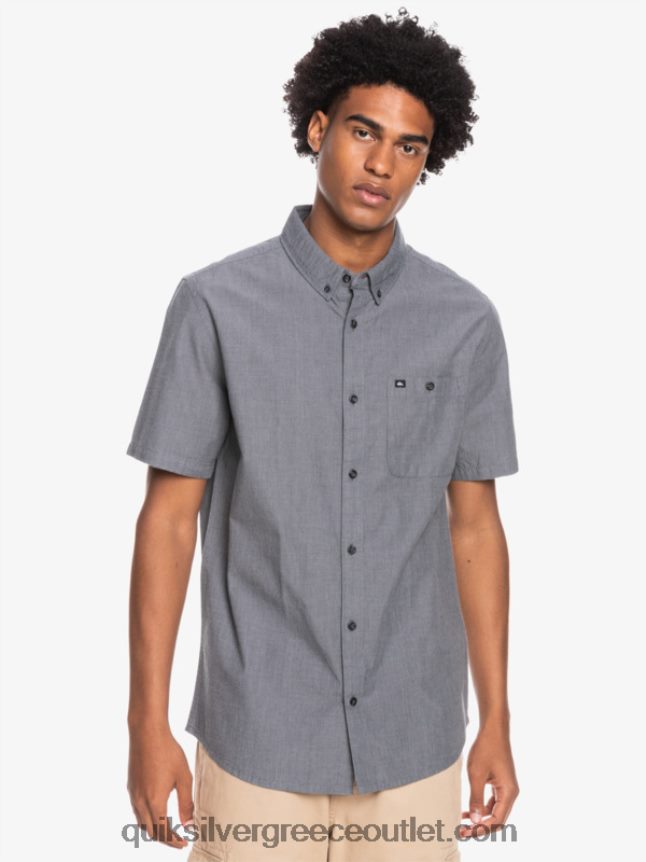 κοντομάνικο πουκάμισο winfall Quiksilver άνδρες 66LP84376 μαύρος