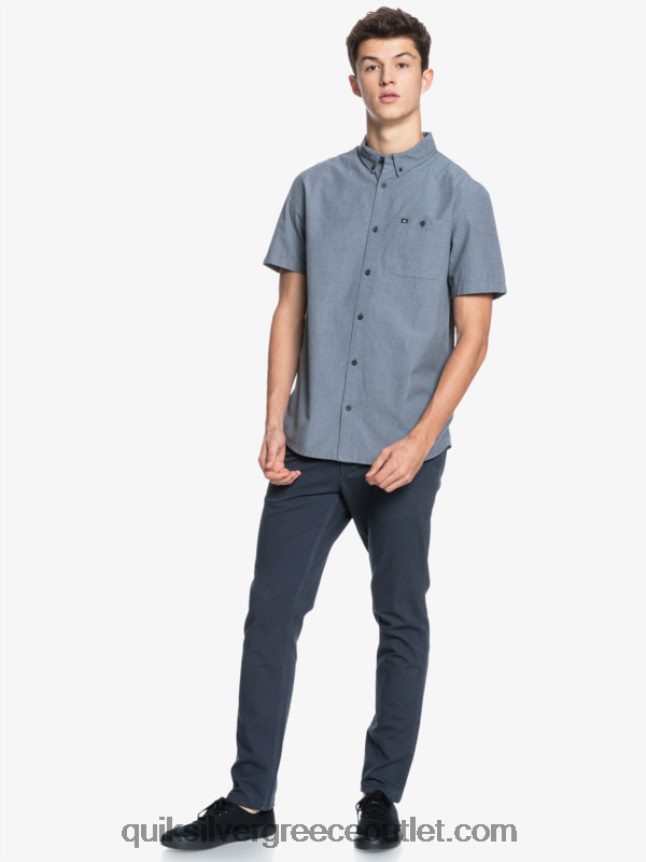 κοντομάνικο πουκάμισο winfall Quiksilver άνδρες 66LP84376 μαύρος