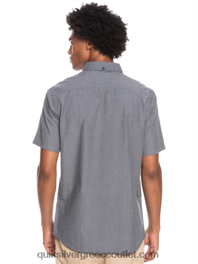 κοντομάνικο πουκάμισο winfall Quiksilver άνδρες 66LP84376 μαύρος