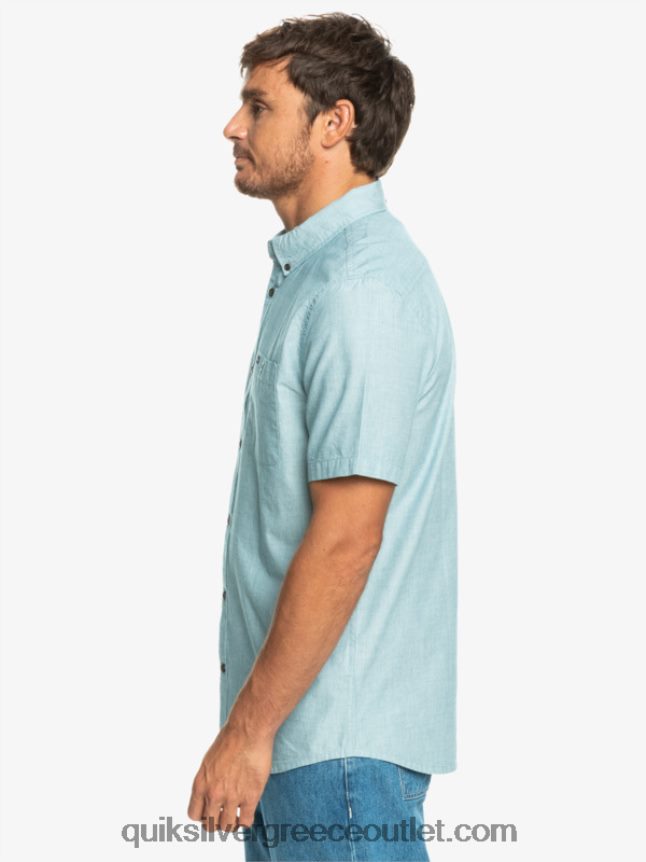 κοντομάνικο πουκάμισο winfall Quiksilver άνδρες 66LP84377 μαροκινό μπλε