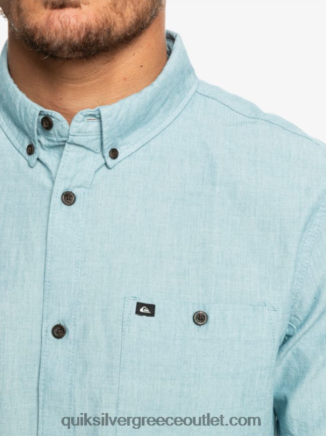 κοντομάνικο πουκάμισο winfall Quiksilver άνδρες 66LP84377 μαροκινό μπλε