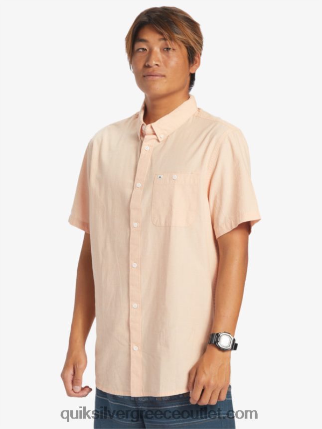 κοντομάνικο πουκάμισο winfall Quiksilver άνδρες 66LP84378 μαύρισμα χαλκού