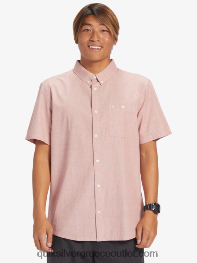 κοντομάνικο πουκάμισο winfall Quiksilver άνδρες 66LP84379 κόκκινη ώχρα