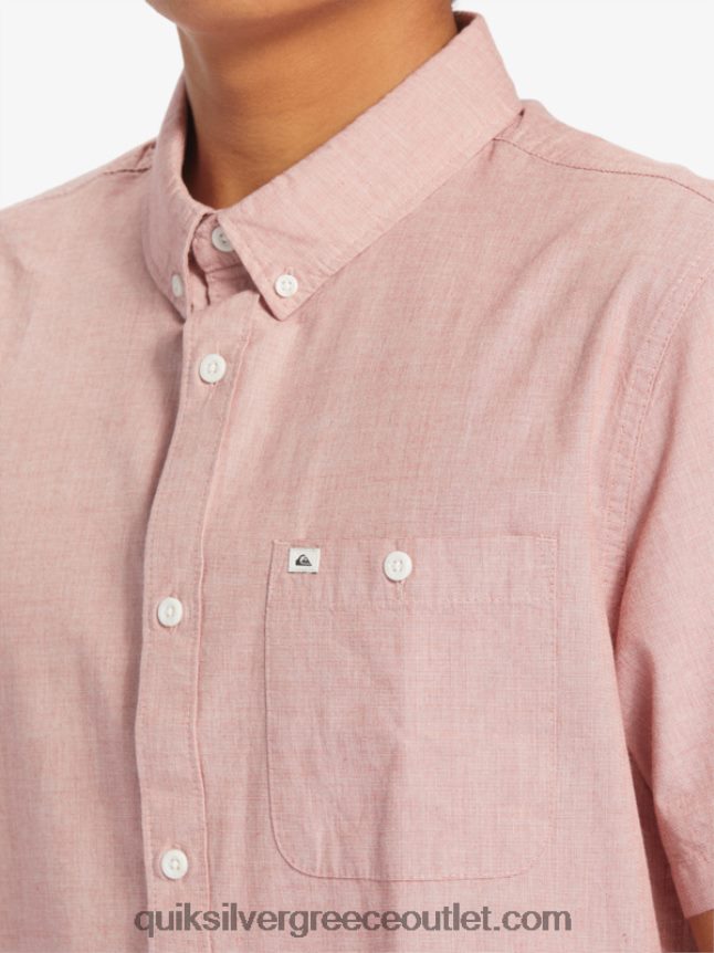 κοντομάνικο πουκάμισο winfall Quiksilver άνδρες 66LP84379 κόκκινη ώχρα