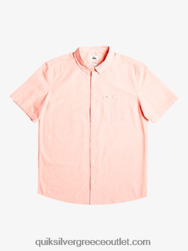 κοντομάνικο πουκάμισο winfall Quiksilver άνδρες 66LP84380 φρέσκος σολομός