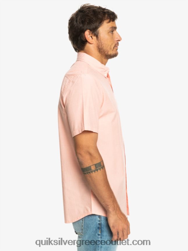κοντομάνικο πουκάμισο winfall Quiksilver άνδρες 66LP84380 φρέσκος σολομός
