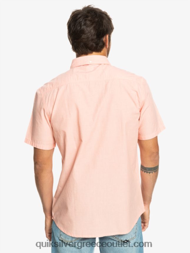 κοντομάνικο πουκάμισο winfall Quiksilver άνδρες 66LP84380 φρέσκος σολομός
